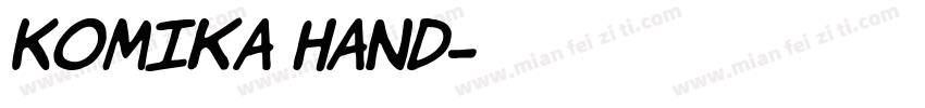 Komika Hand字体转换